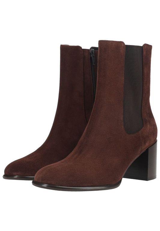 Högl Stiefelette Veloursleder/Textil Dunkelbraun