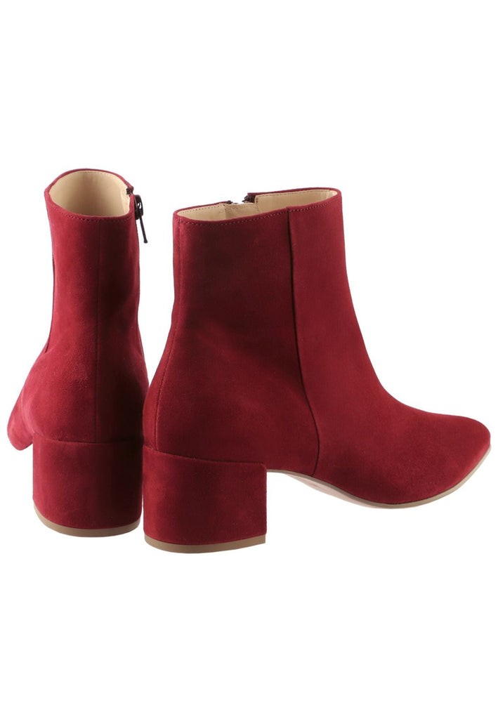 Högl Stiefelette Veloursleder Weinrot