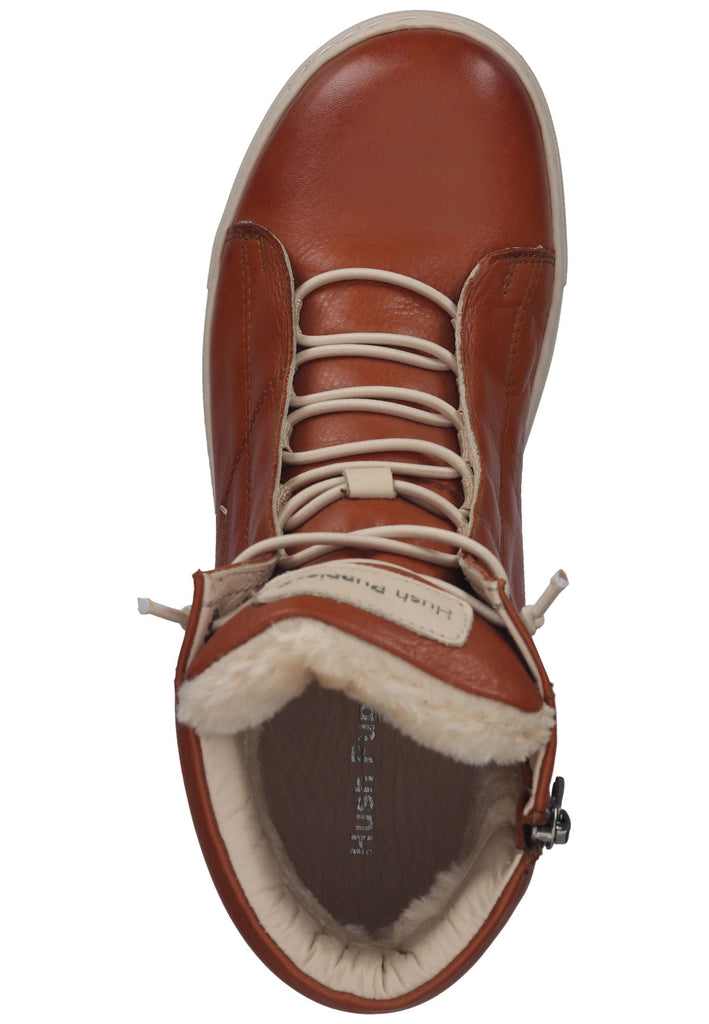 Hush Puppies Sneaker Leder Cognac Warmfutter
