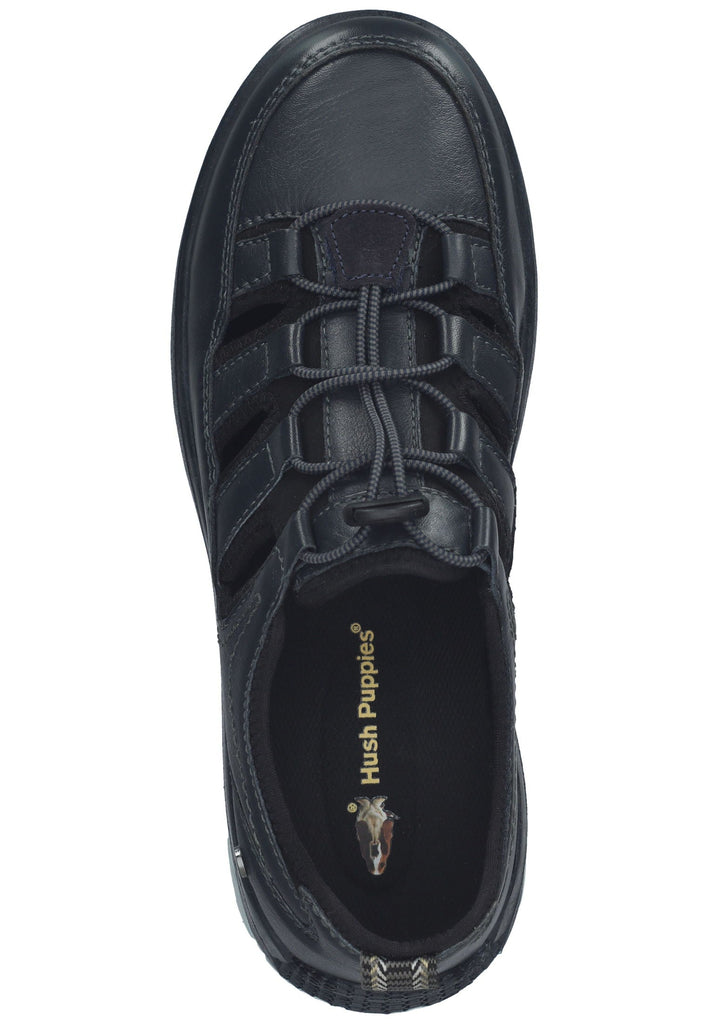 Hush Puppies Sneaker Leder Schwarz/Blau