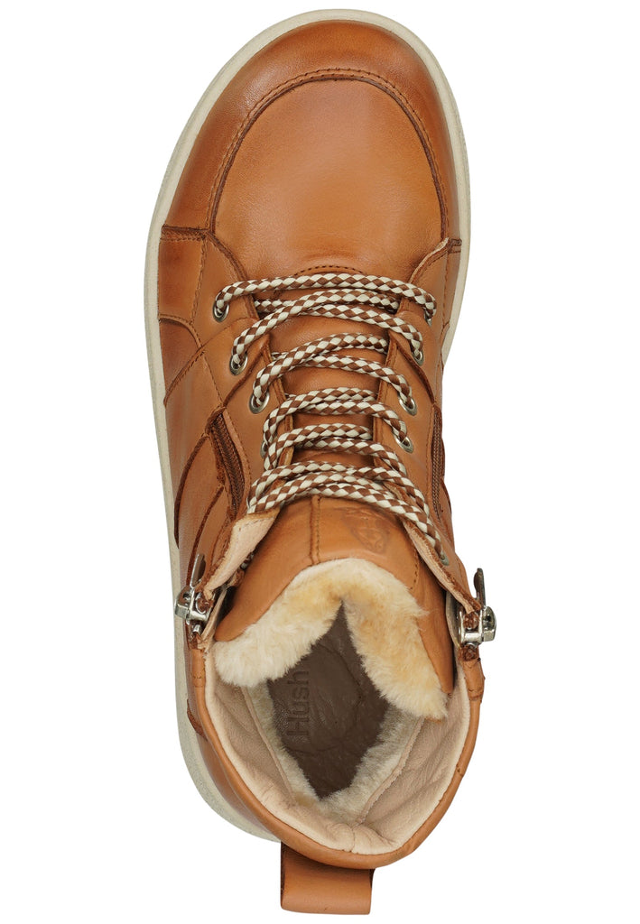 Hush Puppies Stiefelette Leder Cognac Warmfutter