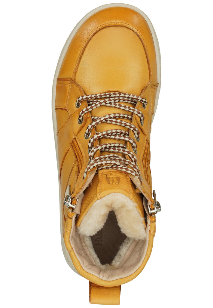 Hush Puppies Stiefelette Leder Gelb Warmfutter
