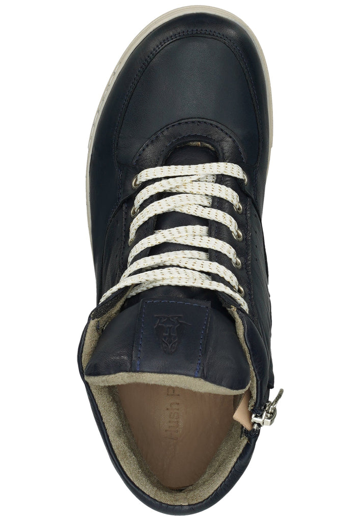 Hush Puppies Stiefelette Leder Navy Warmfutter