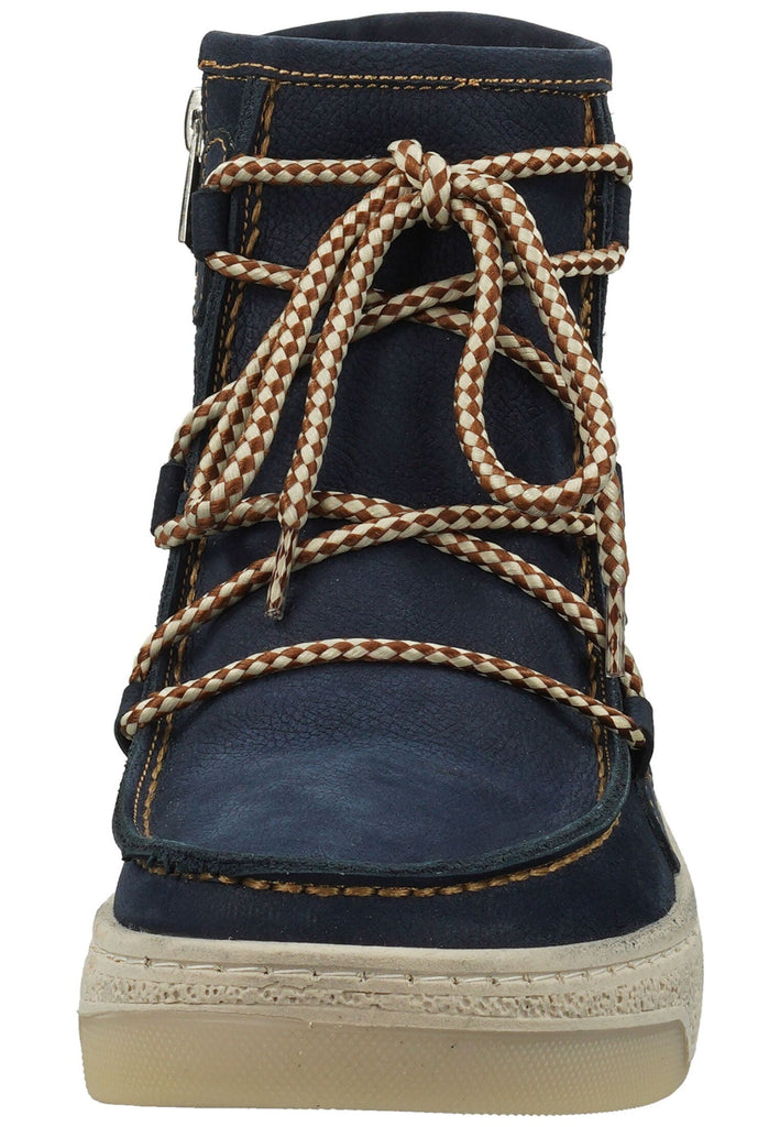 Hush Puppies Stiefelette Leder Navy Warmfutter