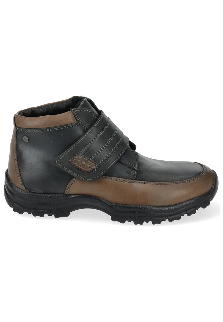 Hush Puppies Stiefelette Leder Schwarz/Braun Warmfutter