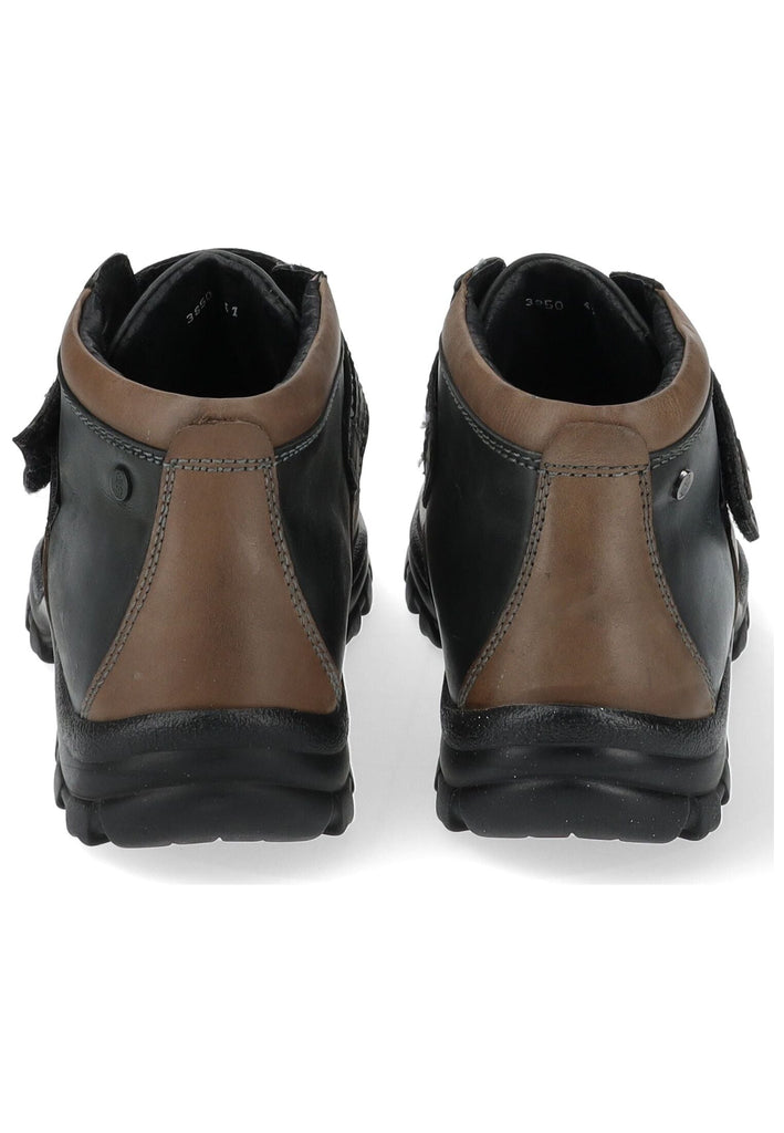 Hush Puppies Stiefelette Leder Schwarz/Braun Warmfutter
