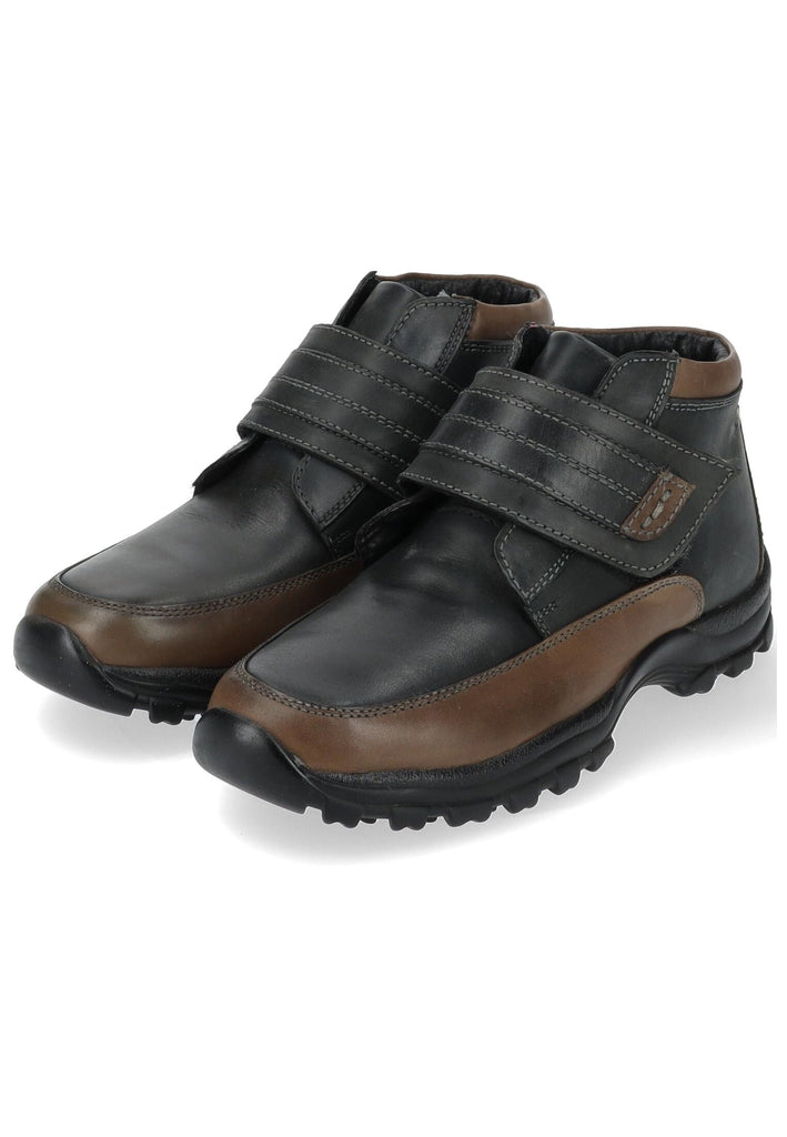 Hush Puppies Stiefelette Leder Schwarz/Braun Warmfutter