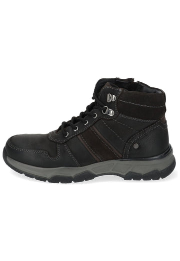 Stiefeletten Hush Puppies Stiefelette Leder Schwarz Warmfutter