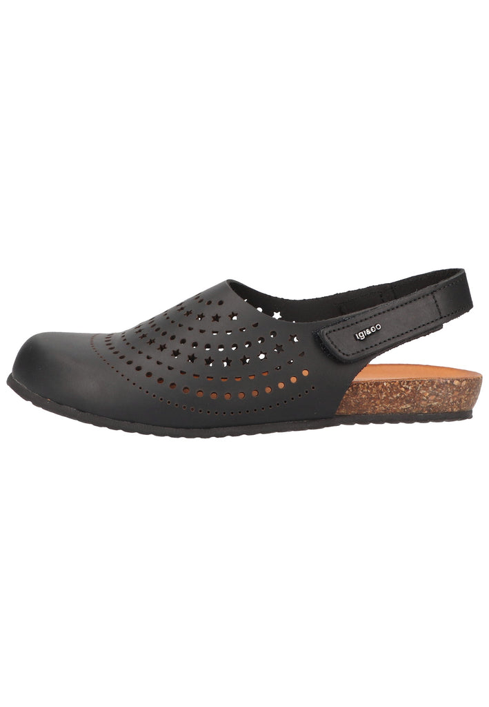 IGI&CO Clogs Leder Schwarz