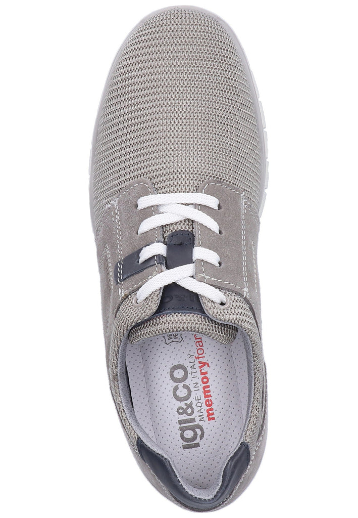 IGI&CO Halbschuhe Veloursleder/Mesh Hellgrau