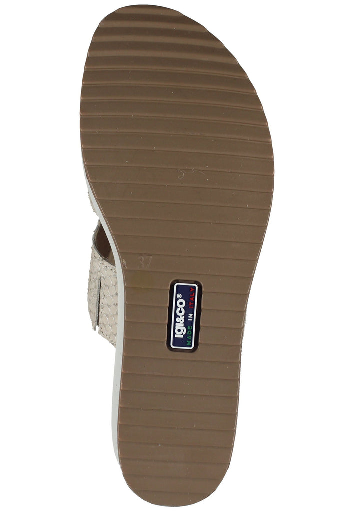 IGI&CO Pantoletten Leder Beige