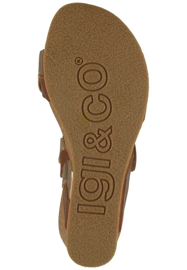 IGI&CO Pantoletten Leder Cognac