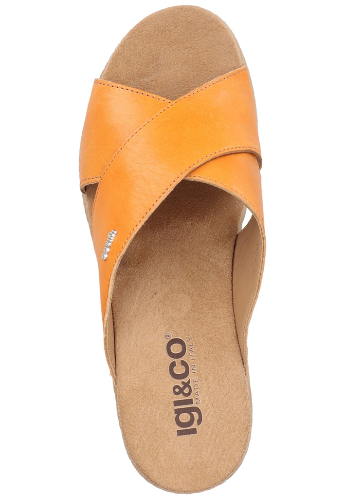 IGI&CO Pantoletten Leder Gelb