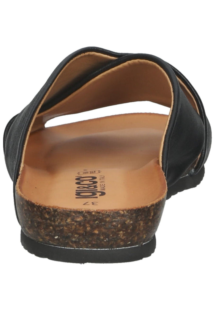 IGI&CO Pantoletten Leder Schwarz