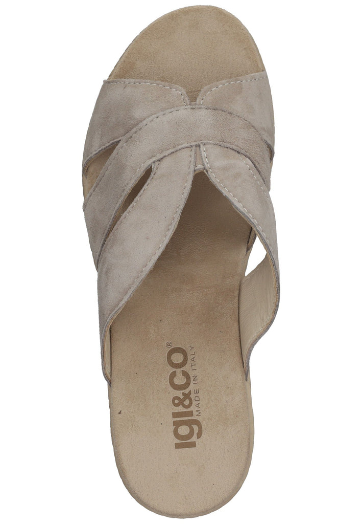 IGI&CO Pantoletten Leder Taupe