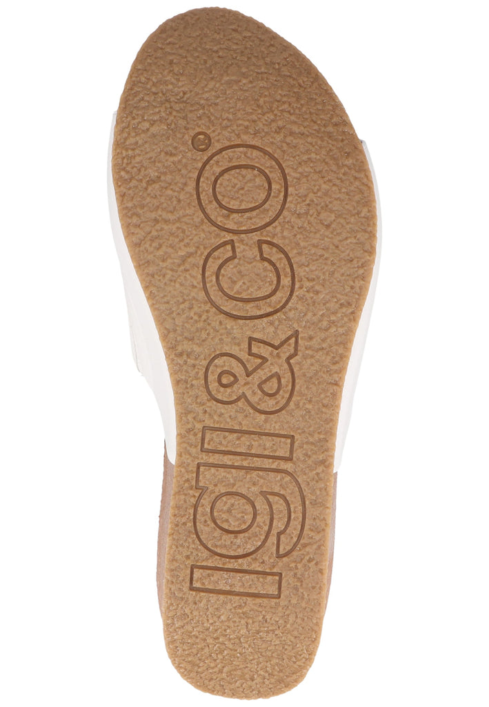 IGI&CO Pantoletten Leder Weiß