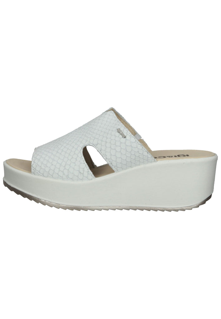 IGI&CO Pantoletten Leder Weiß