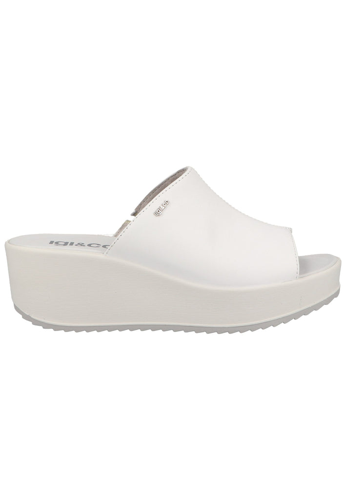 IGI&CO Pantoletten Nappaleder Weiß