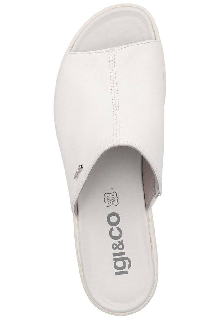 IGI&CO Pantoletten Nappaleder Weiß