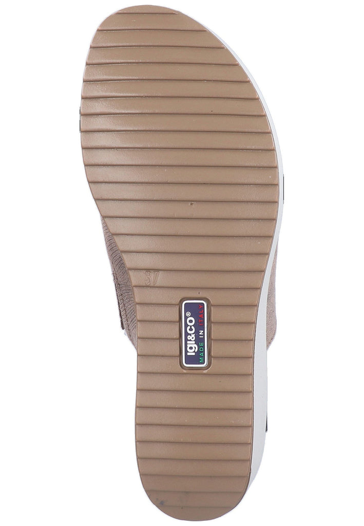 IGI&CO Pantoletten Veloursleder Braun