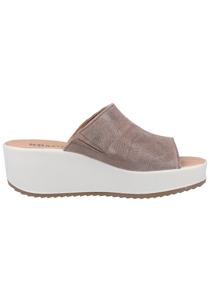 IGI&CO Pantoletten Veloursleder Braun