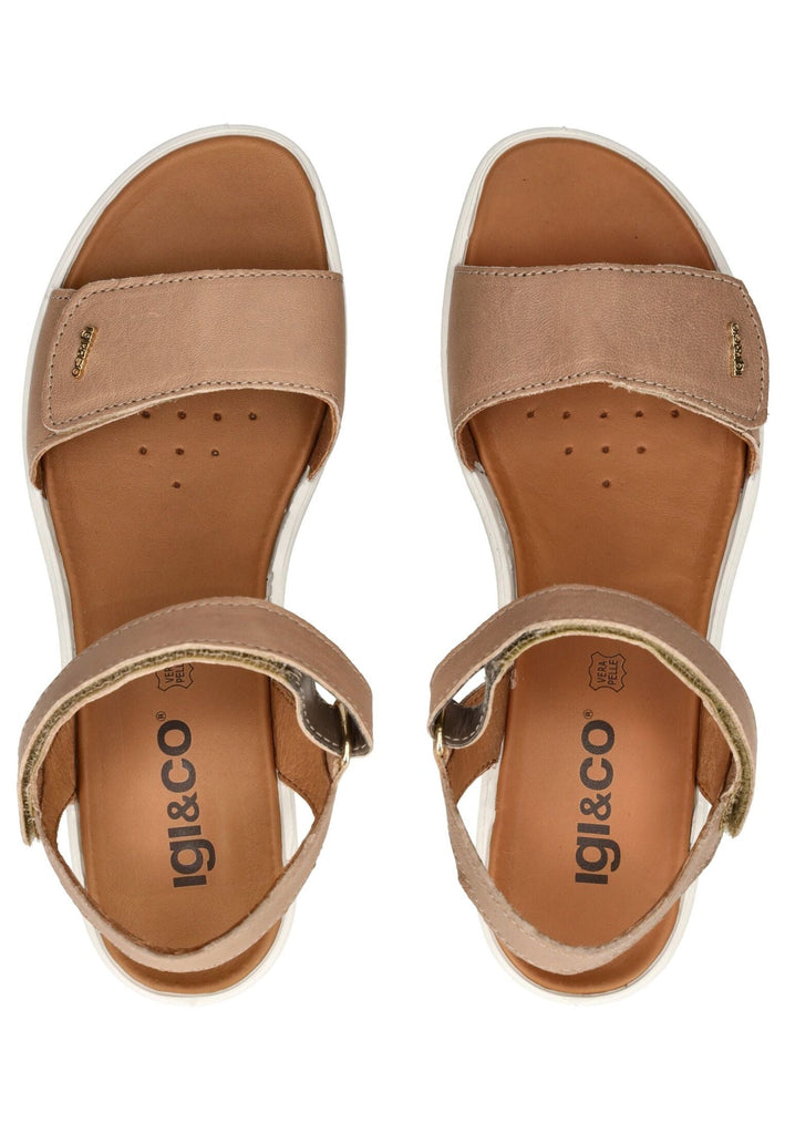 IGI&CO Sandalen Leder Beige/Weiß