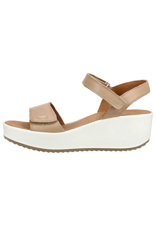 IGI&CO Sandalen Leder Beige/Weiß
