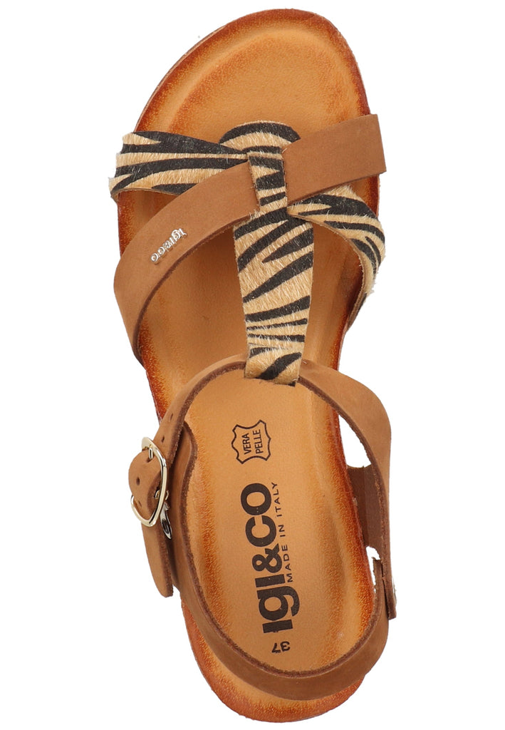 IGI&CO Sandalen Leder Braun/Schwarz