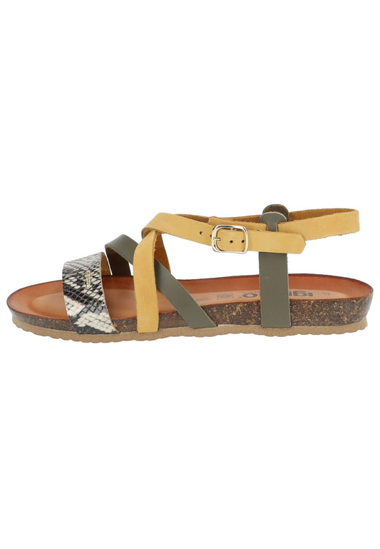 IGI&CO Sandalen Leder Gelb/Grün