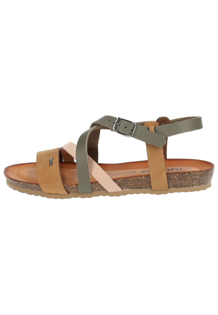IGI&CO Sandalen Leder Grün/Braun