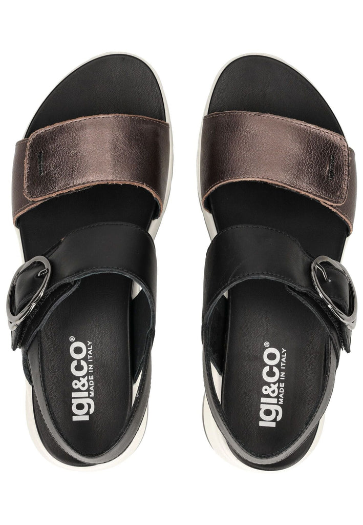 IGI&CO Sandalen Leder Schwarz