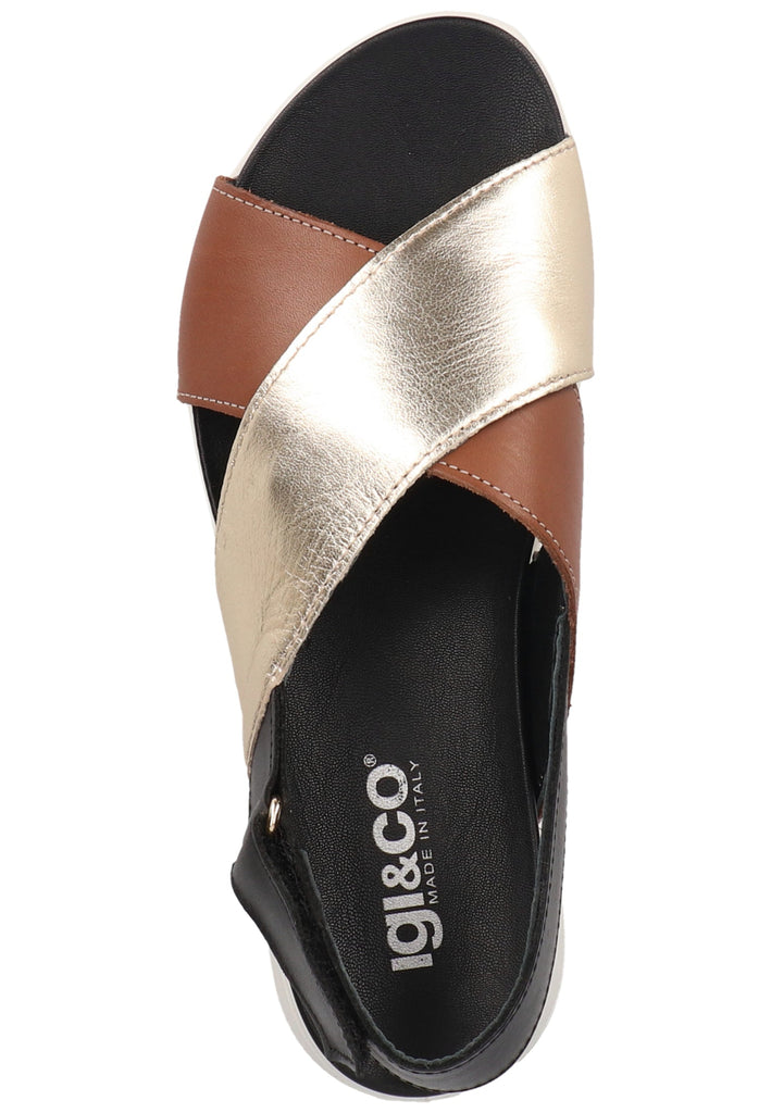 IGI&CO Sandalen Leder Schwarz/Braun