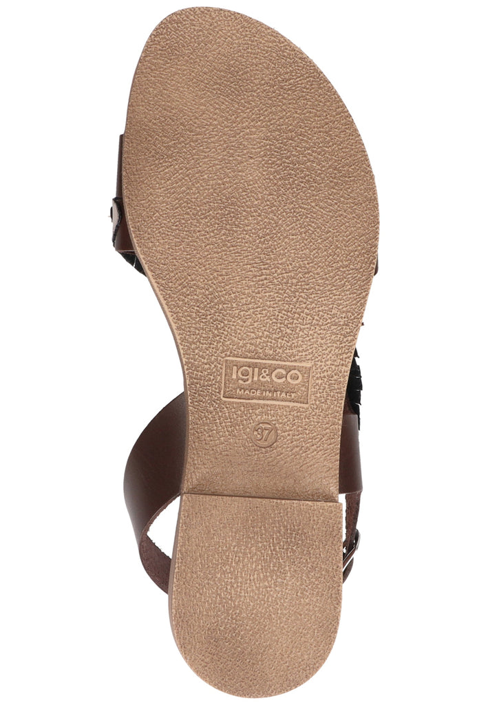 IGI&CO Sandalen Leder Schwarz/Silber