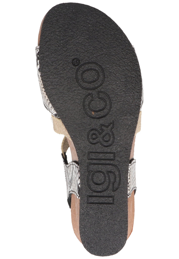 IGI&CO Sandalen Leder Schwarz/Weiß