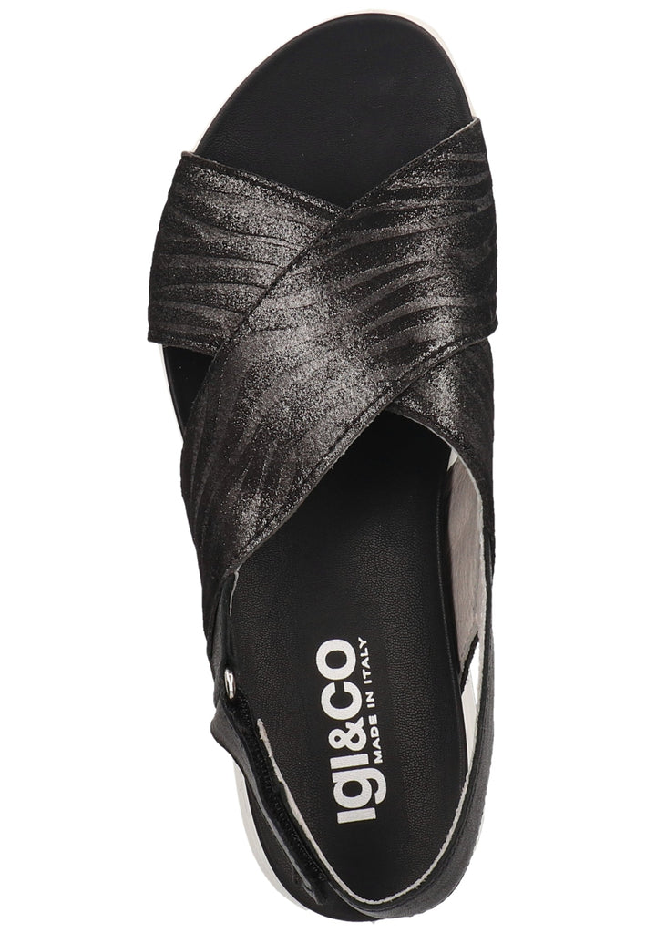 IGI&CO Sandalen Leder Schwarz/Weiß