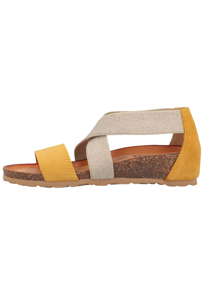 IGI&CO Sandalen Leder/Textil Gelb/Silber