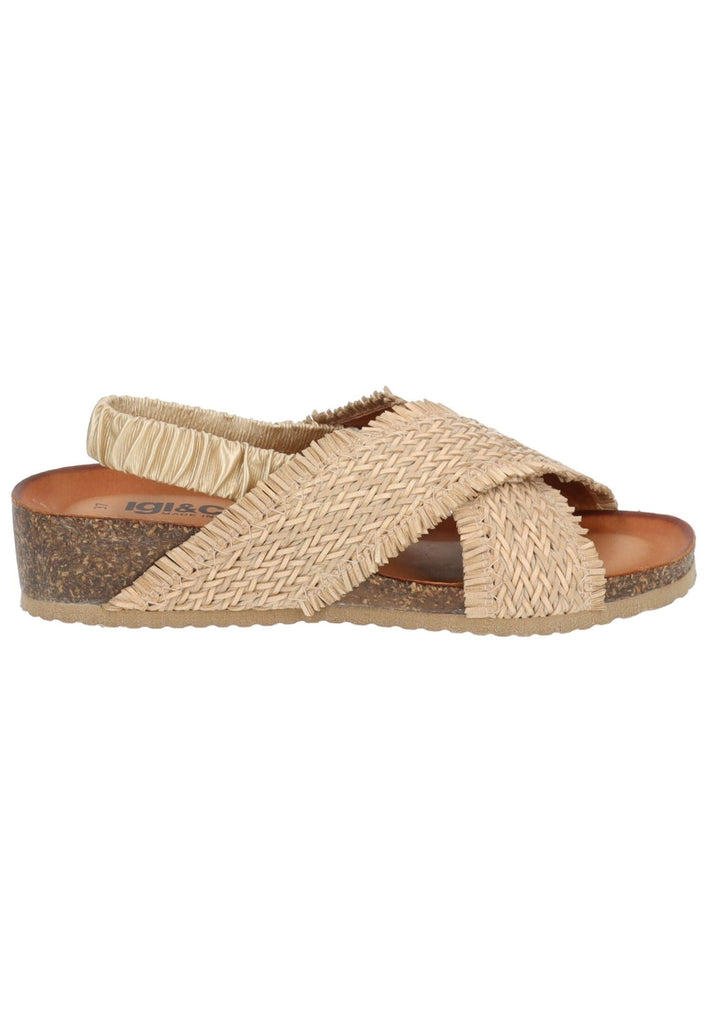 IGI&CO Sandalen Leder/Textil Natural
