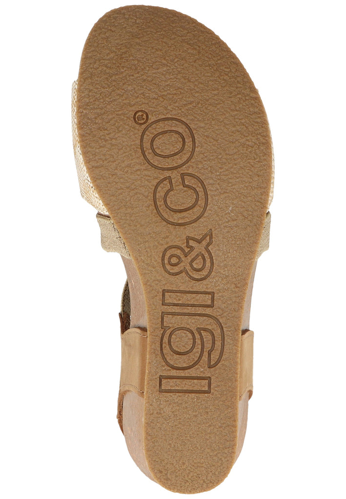 IGI&CO Sandalen Leder/Textil Platin
