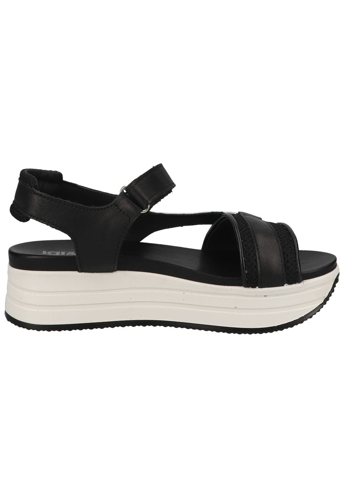 IGI&CO Sandalen Leder/Textil Schwarz