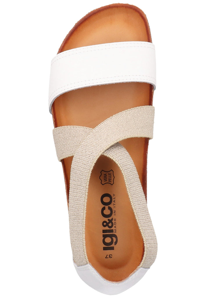 IGI&CO Sandalen Leder/Textil Weiß