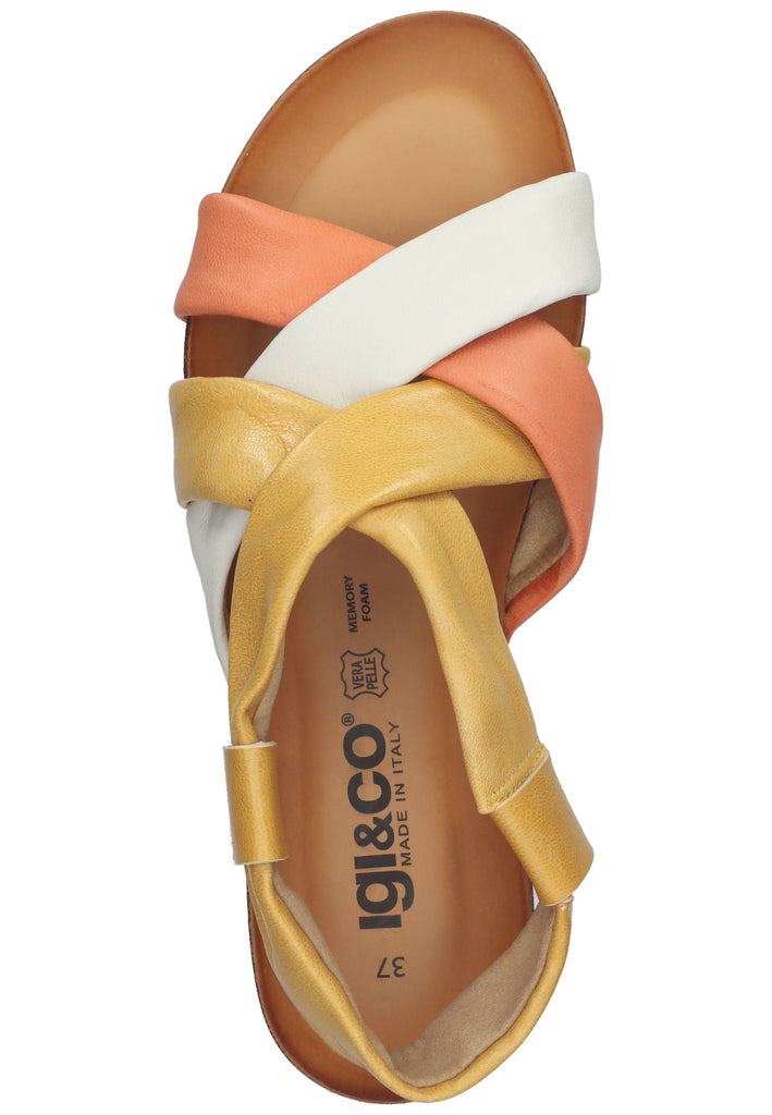 IGI&CO Sandalen Leder Weiß/Orange