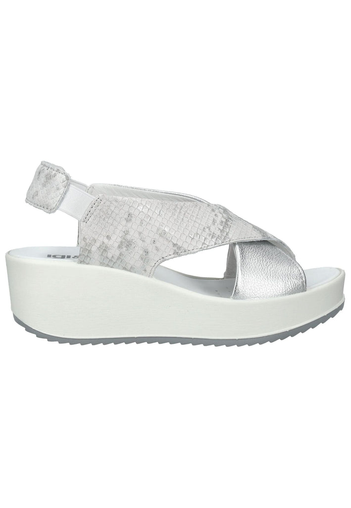 IGI&CO Sandalen Leder Weiß/Silber