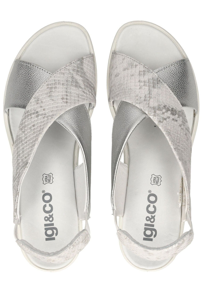 IGI&CO Sandalen Leder Weiß/Silber