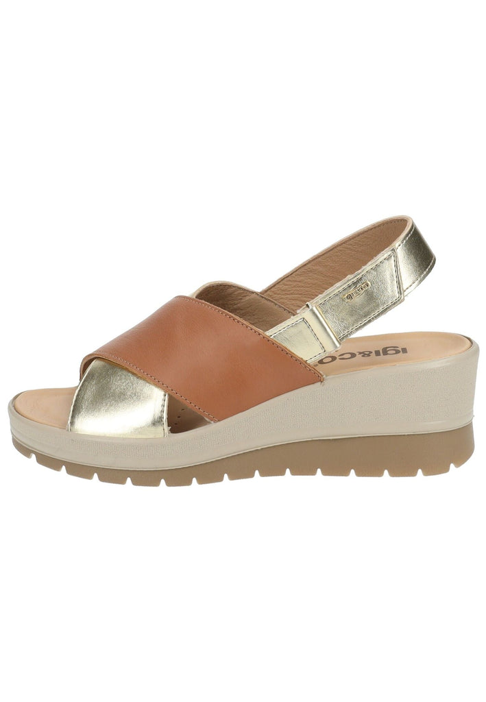 IGI&CO Sandalen Nappaleder Braun/Gold