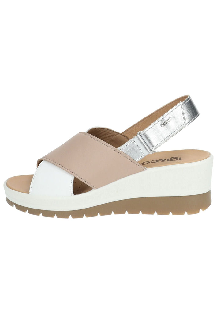 IGI&CO Sandalen Nappaleder Weiß Kombi