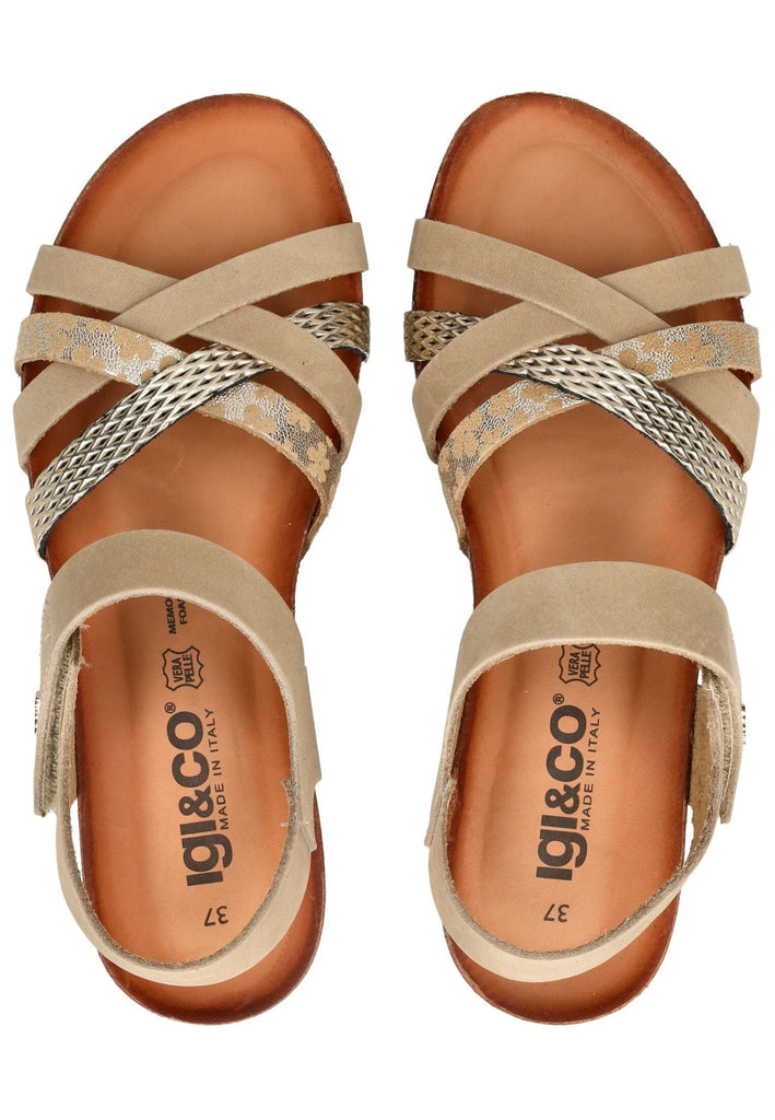 IGI&CO Sandalen Nubukleder Beige