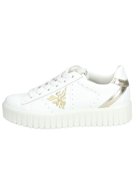 IGI&CO Sneaker Lederimitat Weiß/Gold