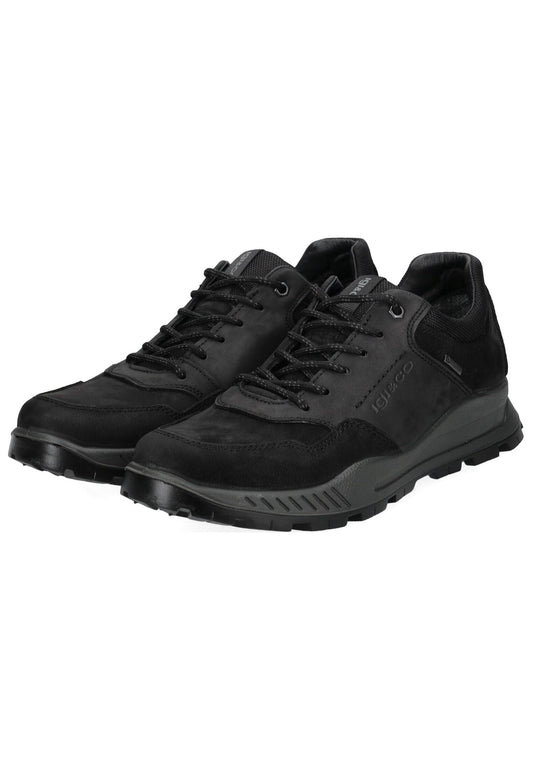 IGI&CO Sneaker Nubukleder/Textil Schwarz