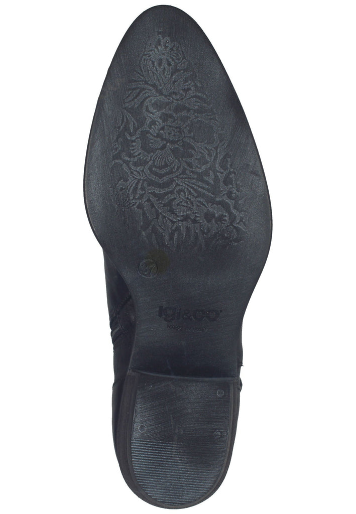 IGI&CO Stiefel Lederimitat Schwarz