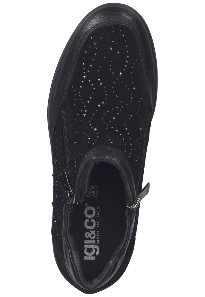 IGI&CO Stiefelette Leder Schwarz
